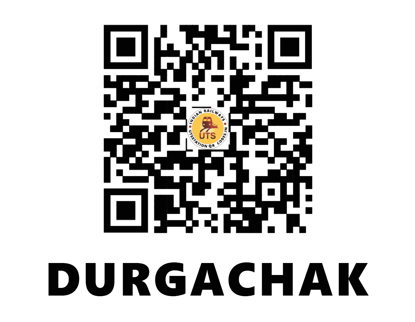 UTS QR Code for DURGACHAK - DZK - SE (WEST BENGAL)